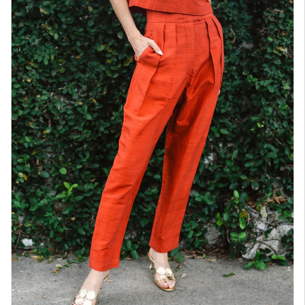Julia Amory Art Deco Pants Rust